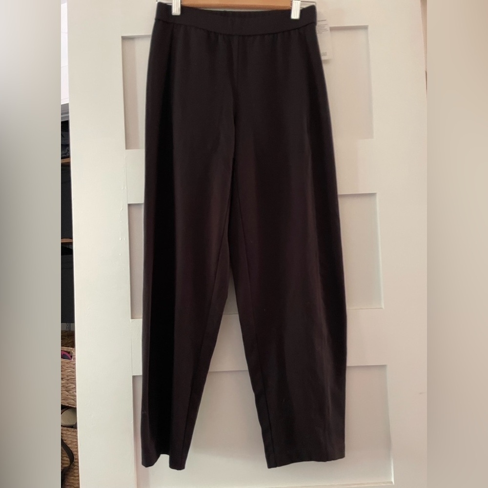 Eileen Fisher Pima Cotton Jersey Lantern Pants Black Size XXS NWT